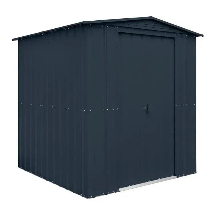 Globel 6 x 6ft Grey Apex Metal Garden Shed