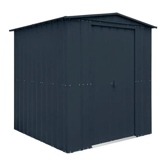 Globel 6 x 6ft Grey Apex Metal Garden Shed