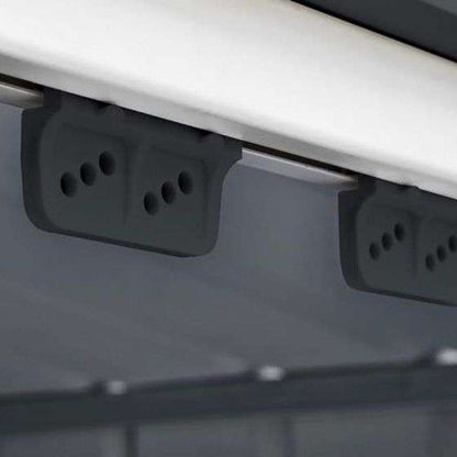 Globel 6 x 6ft Grey Apex Metal Garden Shed