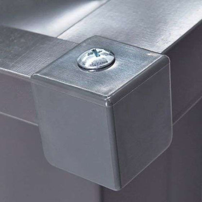 Globel 6 x 6ft Grey Apex Metal Garden Shed