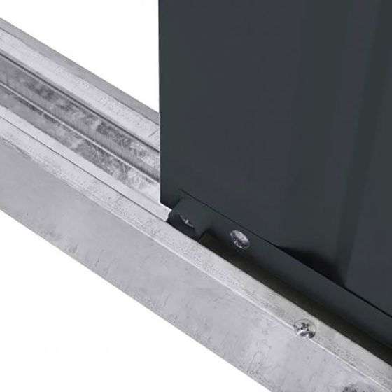 Globel 6 x 6ft Grey Apex Metal Garden Shed