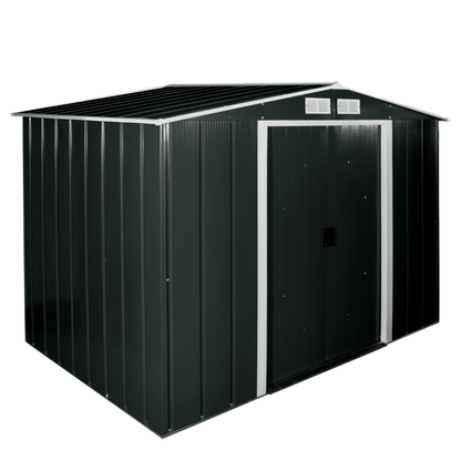 Sapphire 8 x 8 Apex Grey Metal Shed
