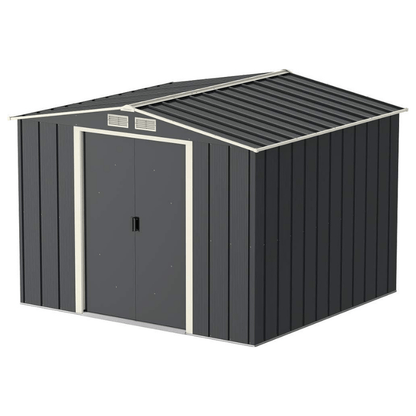 Sapphire 8 x 8 Apex Grey Metal Shed