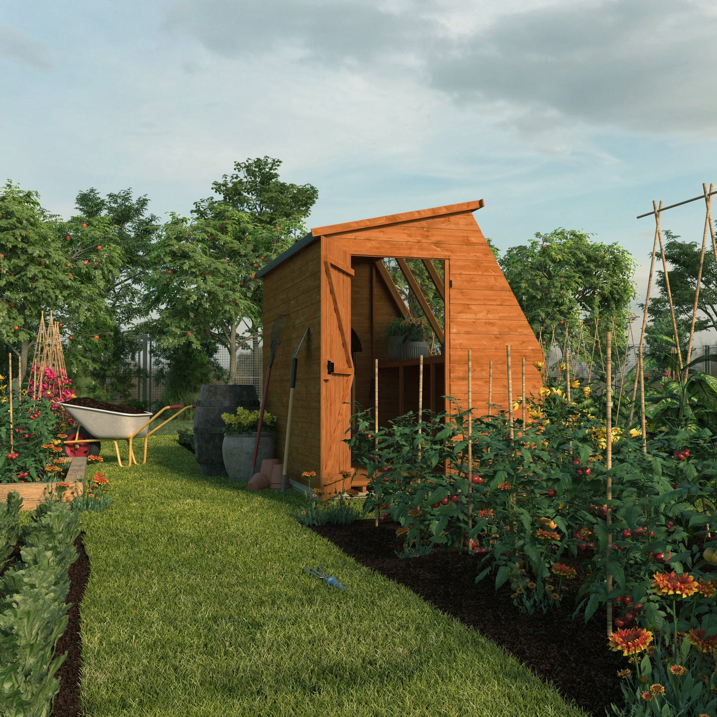 Wildlands 8x6 Jewel Shiplap Pent Potting Shed