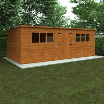 Wildlands 20 x 10 Workman Tongue and Groove Pent Shed