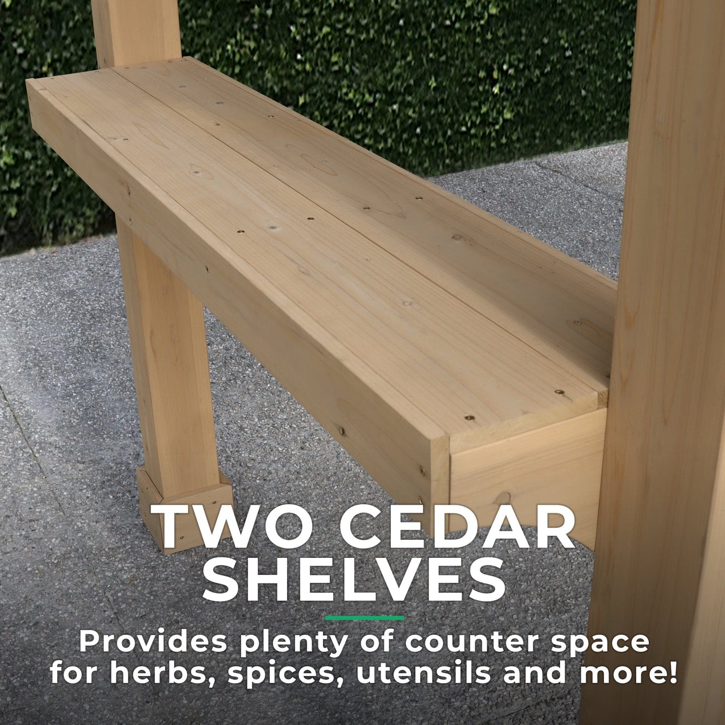 Yardistry 5.8ft x 8ft (1.7m x 2.4m) Meridian Grilling Pavilion Gazebo