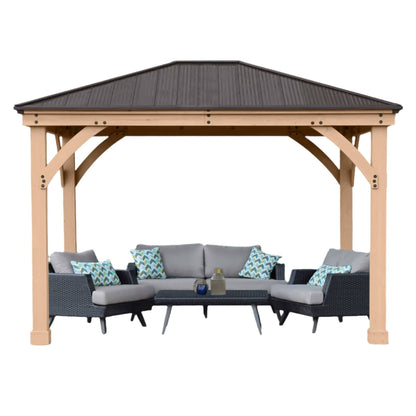 Yardistry Meridian 10ft x 12ft (3m x 3.7m) Wooden Gazebo