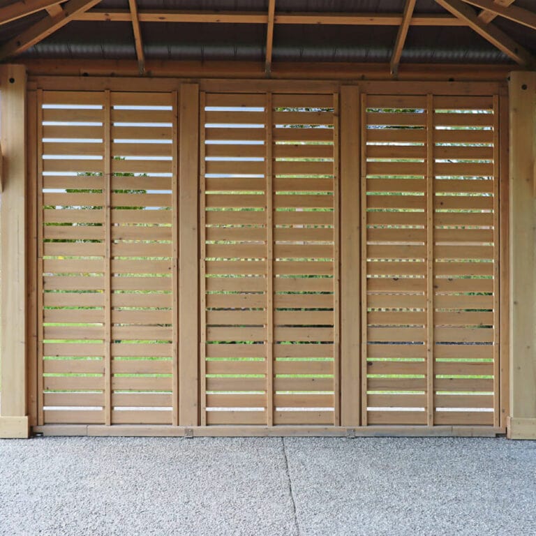 Yardistry 10ft x 10ft (3m x 3m) Meridian Gazebo with Single Privacy Wall