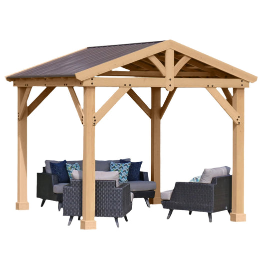 Yardistry 10ft x 10ft (3m x 3m) Meridian Pavilion Gazebo