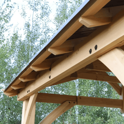 Yardistry Carolina Wooden Pavilion with Roof – 13ft x 11ft (4m x 3.4m)