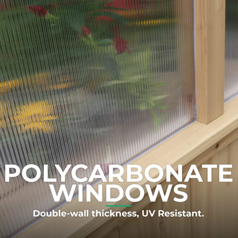 Yardistry 6.7ft x 6ft (2.3m x 2m) Meridian Greenhouse