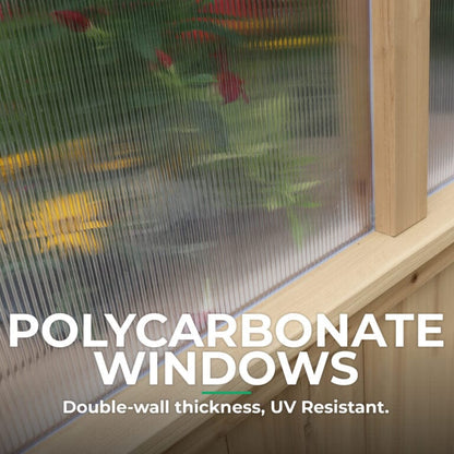 Yardistry 6.7ft x 6ft (2.3m x 2m) Meridian Greenhouse