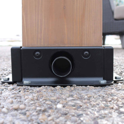 Yardistry 14 x 12 Wooden Pergola With Louvered Roof