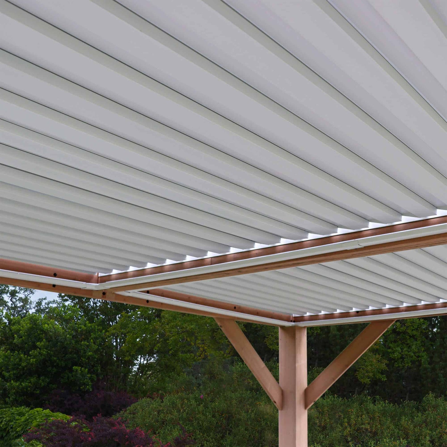 Yardistry 14 x 12 Wooden Pergola With Louvered Roof