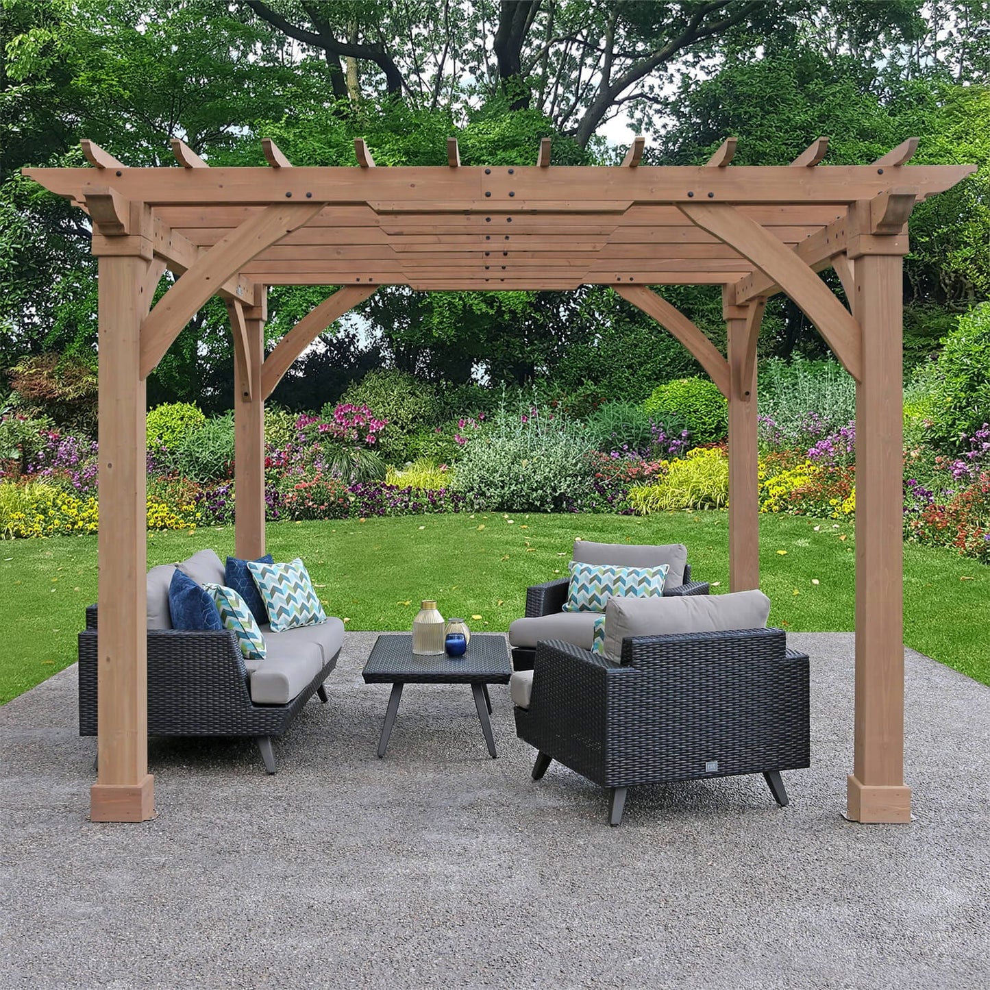 Yardistry 12ft x 12ft (3.7m x 3.7m) Meridian Pergola